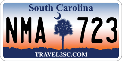 SC license plate NMA723