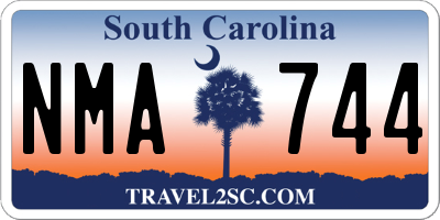 SC license plate NMA744
