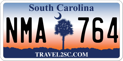 SC license plate NMA764