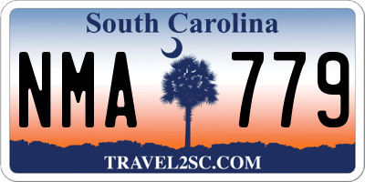 SC license plate NMA779