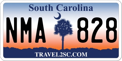 SC license plate NMA828