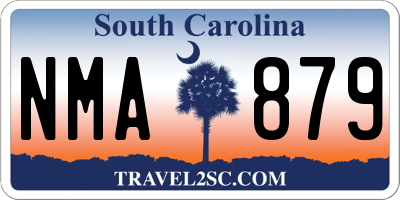 SC license plate NMA879