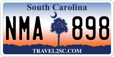 SC license plate NMA898