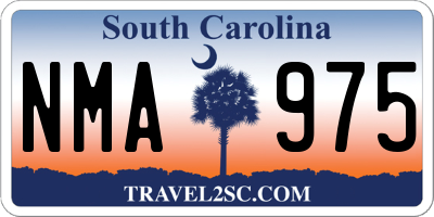 SC license plate NMA975
