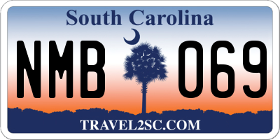 SC license plate NMB069