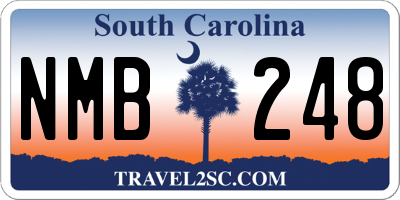 SC license plate NMB248