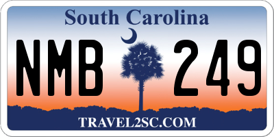 SC license plate NMB249