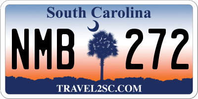 SC license plate NMB272
