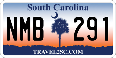 SC license plate NMB291