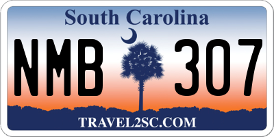 SC license plate NMB307