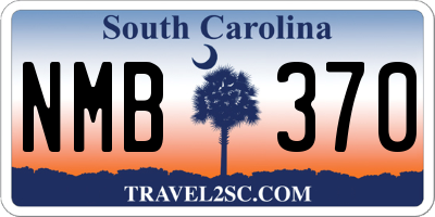 SC license plate NMB370