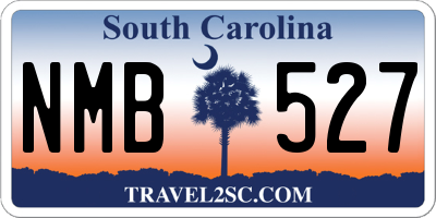 SC license plate NMB527