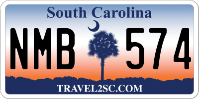 SC license plate NMB574