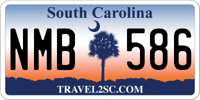 SC license plate NMB586