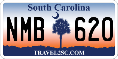 SC license plate NMB620