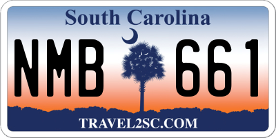 SC license plate NMB661