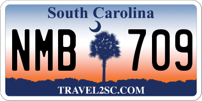 SC license plate NMB709