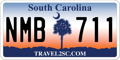 SC license plate NMB711