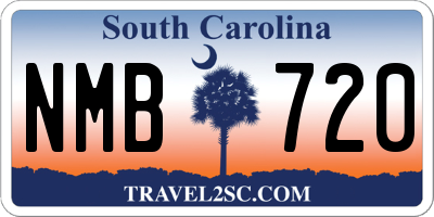 SC license plate NMB720