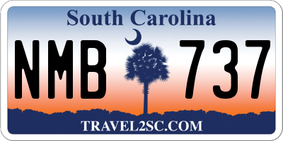 SC license plate NMB737