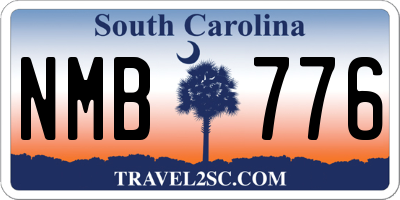 SC license plate NMB776