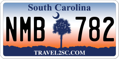 SC license plate NMB782