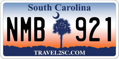 SC license plate NMB921