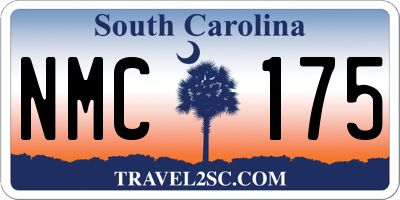 SC license plate NMC175