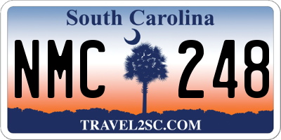 SC license plate NMC248
