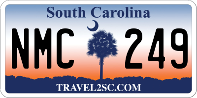 SC license plate NMC249