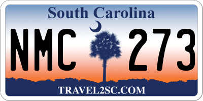 SC license plate NMC273