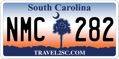 SC license plate NMC282