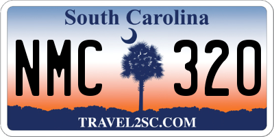 SC license plate NMC320