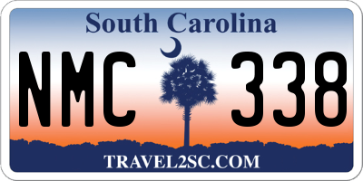 SC license plate NMC338
