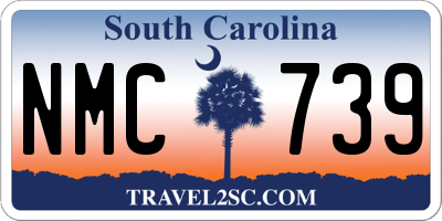 SC license plate NMC739