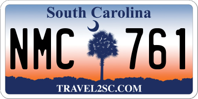 SC license plate NMC761