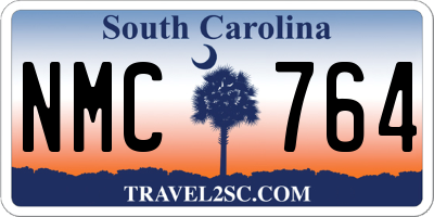 SC license plate NMC764