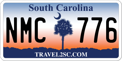 SC license plate NMC776