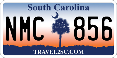 SC license plate NMC856