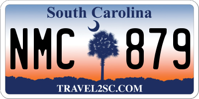 SC license plate NMC879