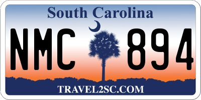 SC license plate NMC894
