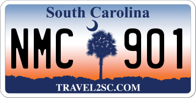 SC license plate NMC901