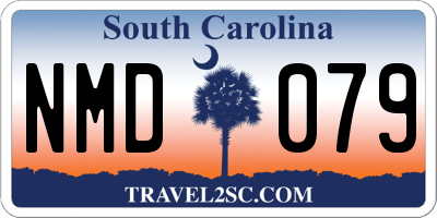 SC license plate NMD079