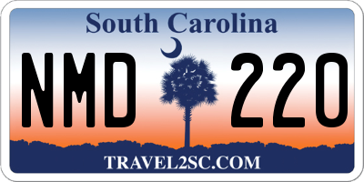 SC license plate NMD220