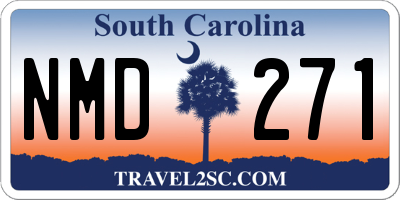 SC license plate NMD271