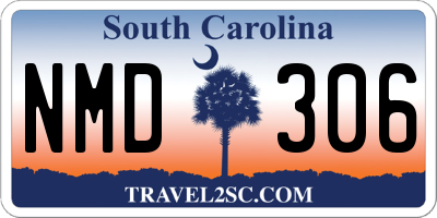 SC license plate NMD306