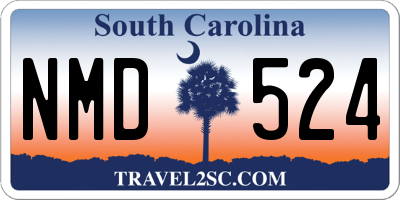 SC license plate NMD524