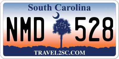 SC license plate NMD528