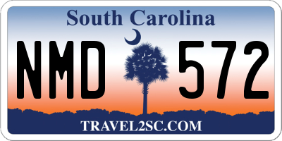 SC license plate NMD572