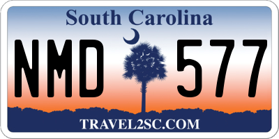 SC license plate NMD577